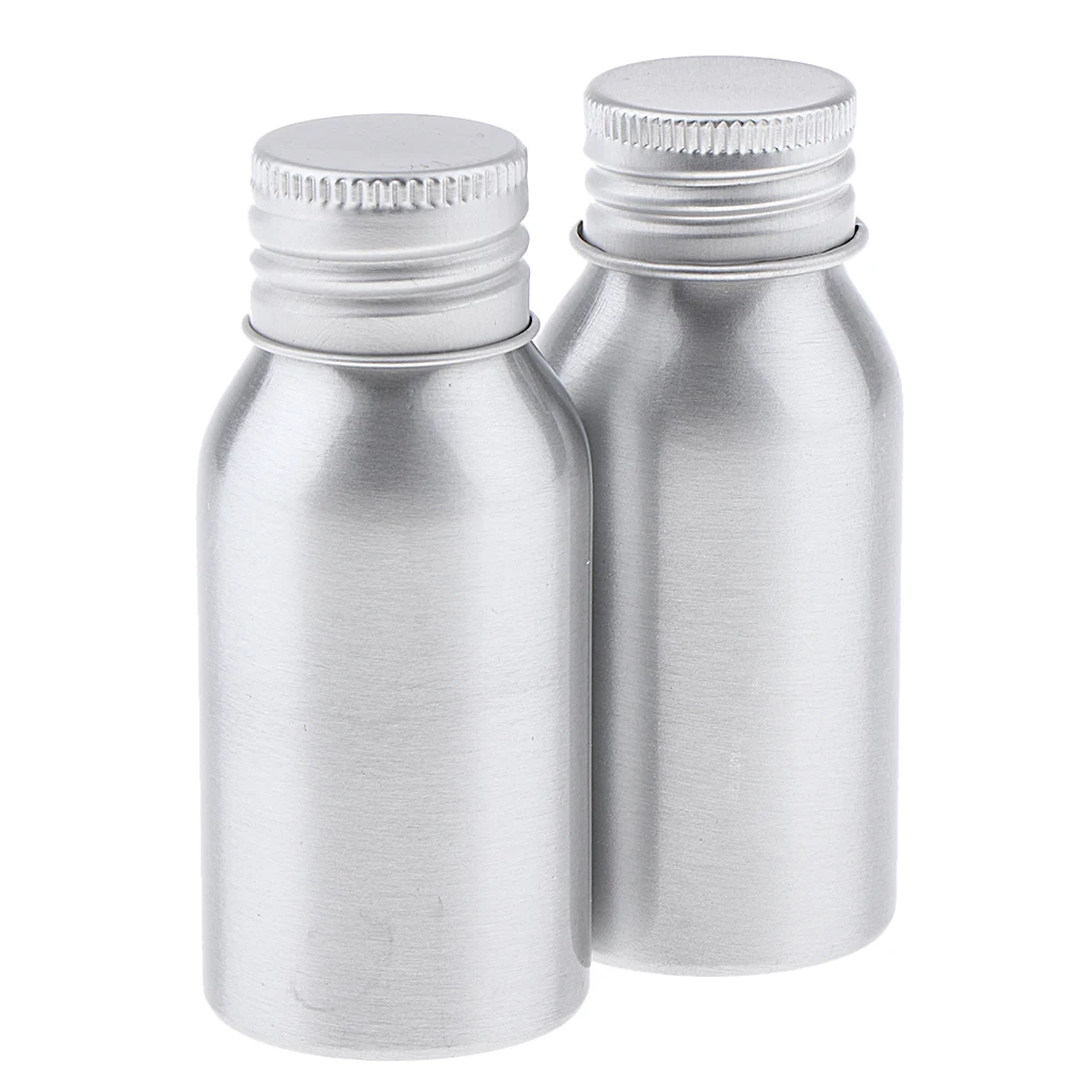 

Комплект из 2 предметов, пустой Алюминий бутылки для лосьона, многоразового использования косметики контейнеры для хранения, отлично подхо...