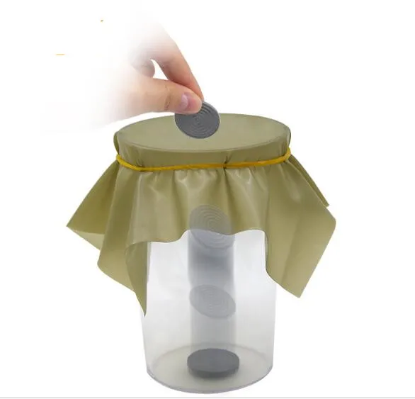 2 шт. тарелка для проникания монет Через Кубок резиновый лист в чашку с черными