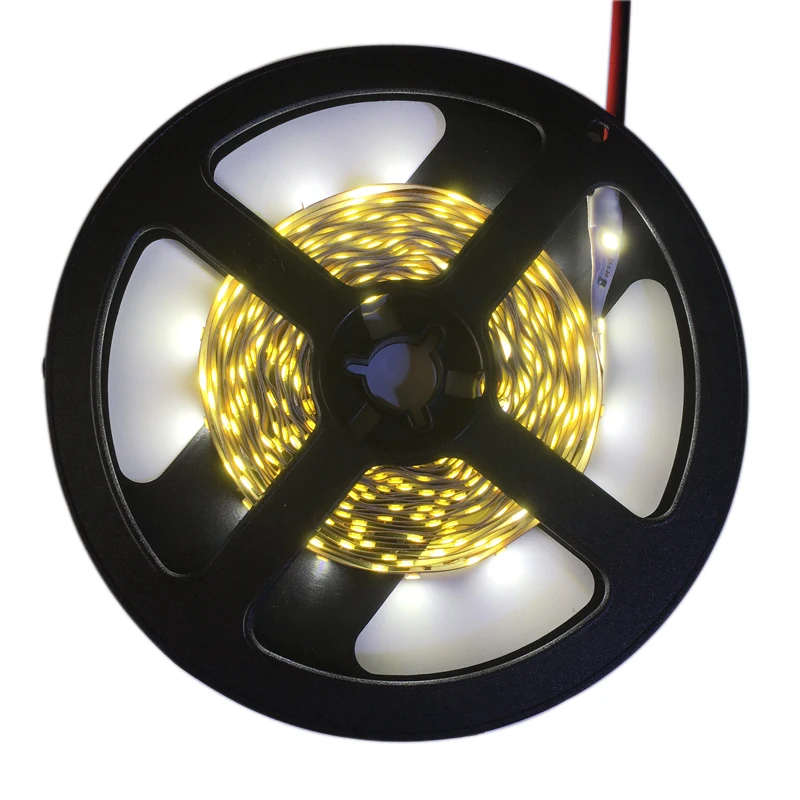 DHL 5 м 300LED SMD2835 гибкая светодиодная лента 12В неводонепроницаемая Диодная RGB белый