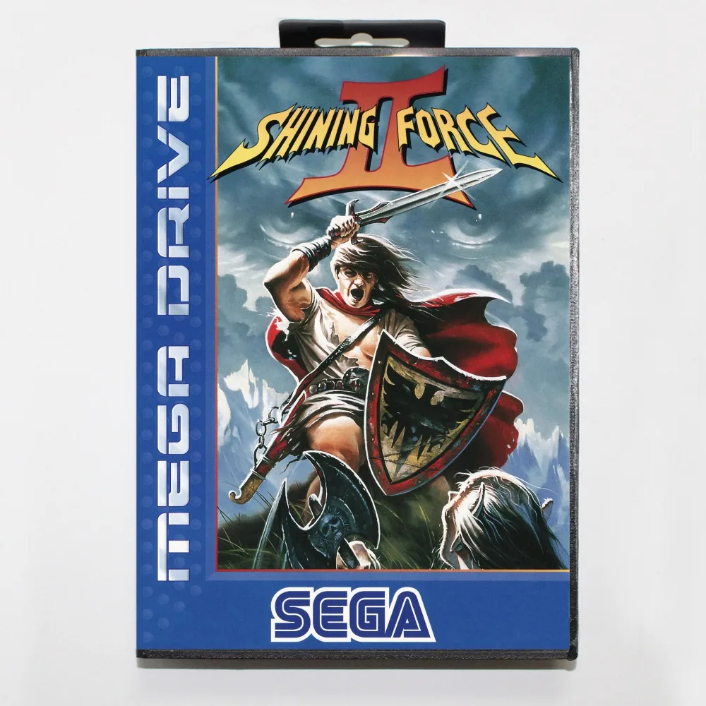 Сияющая сила 2 16 бит SEGA MD игровая карта с розничной коробкой для Sega Mega Drive Genesis |