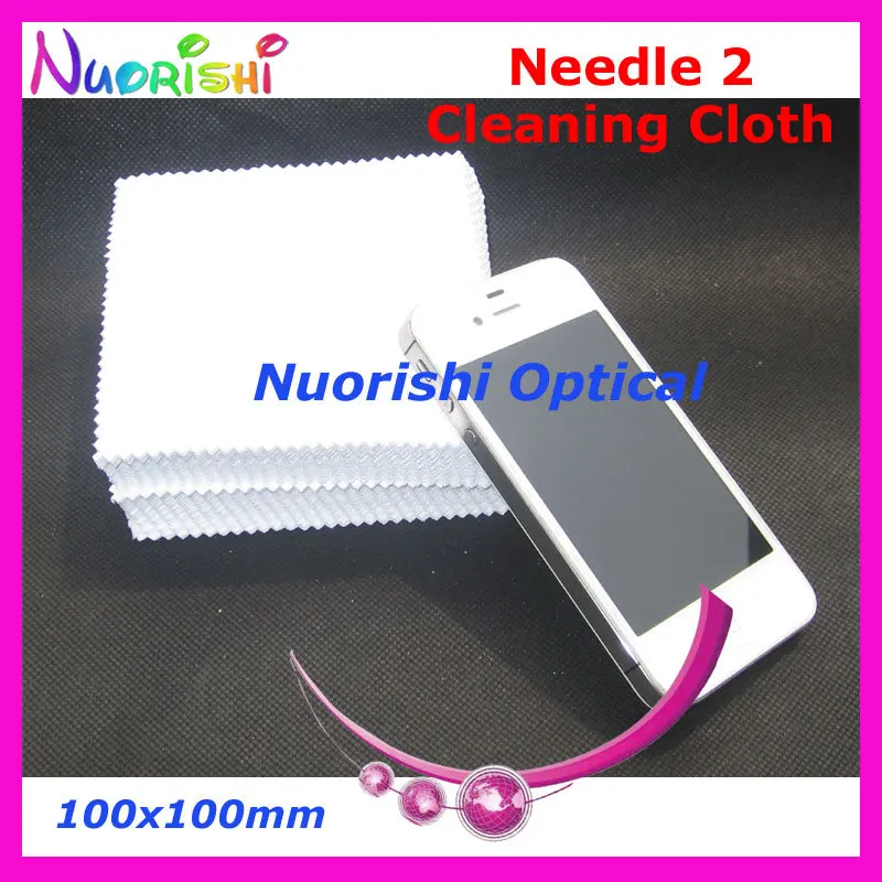

10x10cm White Naddle 2 Sunglasses Lens Phone MP4 MP5 Small Size Microfiber cleaning cloth Free Shipping N21010W