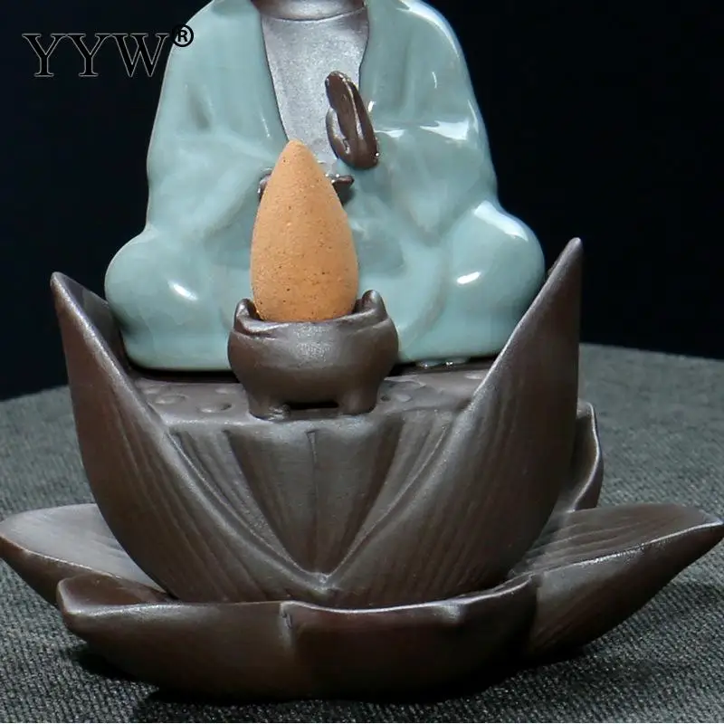 

Buddhist Decoration Ceramic Incense Holder Backflow Incense Cones Burner Crafts Home Decor Censer Aroma Oud Incenso Burner