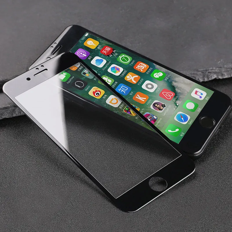 Закаленное стекло 9D с полным покрытием для iPhone 6 7 8 Plus Защита экрана X XS MAX XR