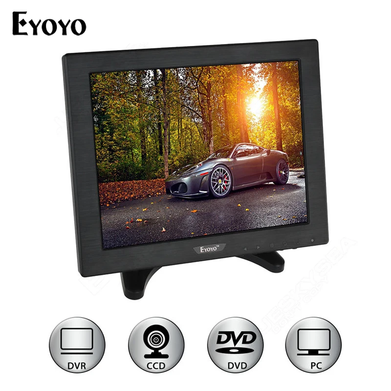 Eyoyo 10 &quotдюймов ЖК дисплей Цвет HDML BNC Мониторы Экран видео для ПК видеонаблюдения