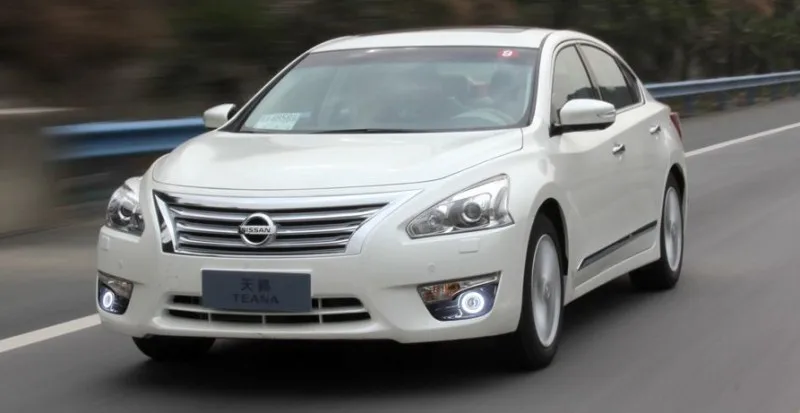 Для Nissan Teana L33 Altima 2013 COB ангельские глазки DRL желтый сигнальный светильник H11 Галоген/ксенон E13 противотуманный светильник s с проектором объектив