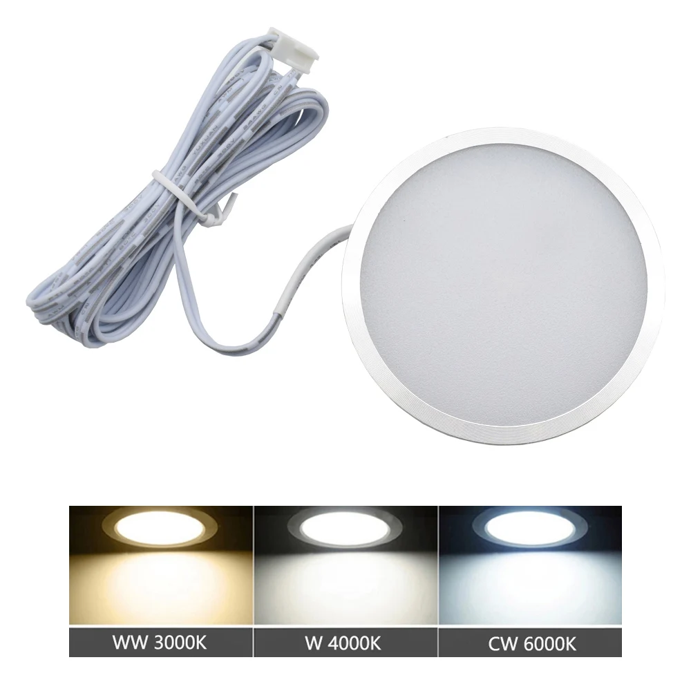 Светодиодные подвесные светильники для шкафа ультратонкие круглые витринные