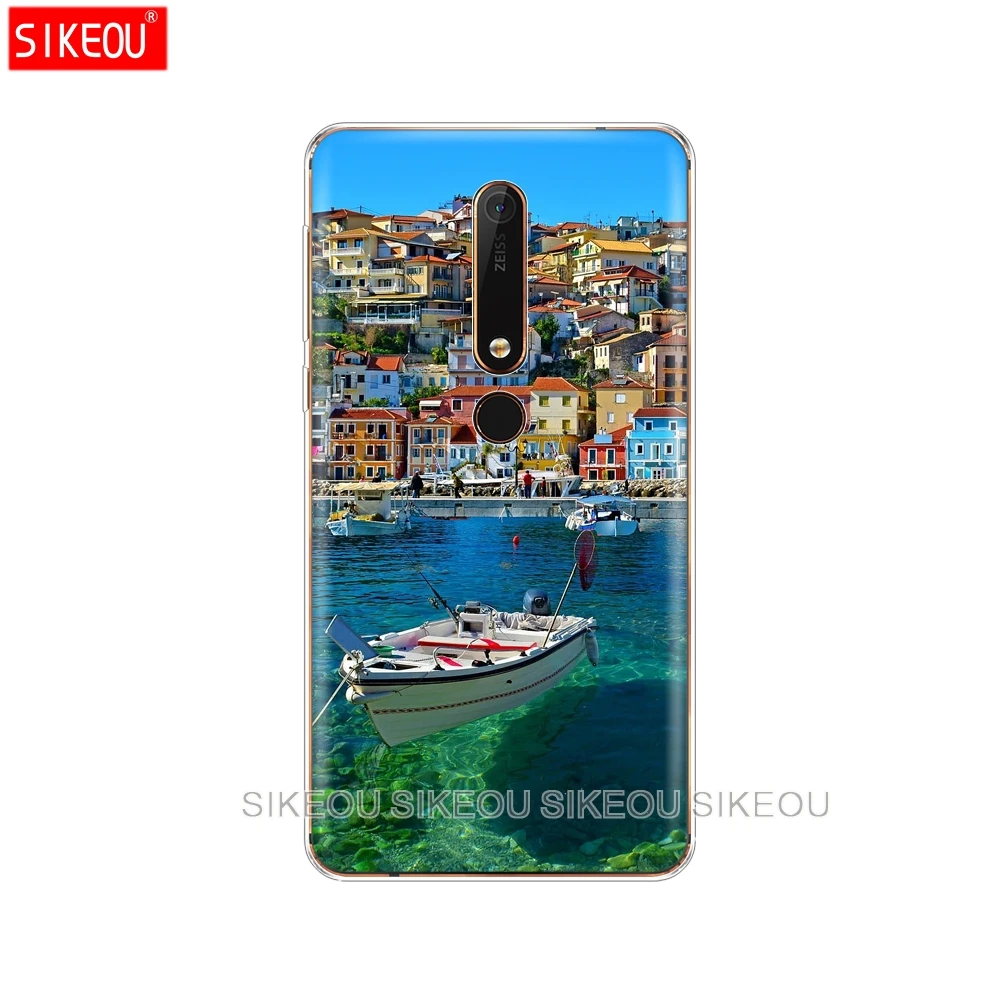 Силиконовый чехол для телефона Nokia 5 3 6 7 PLUS 8 9 /Nokia 1 2 2018 с античным флагом