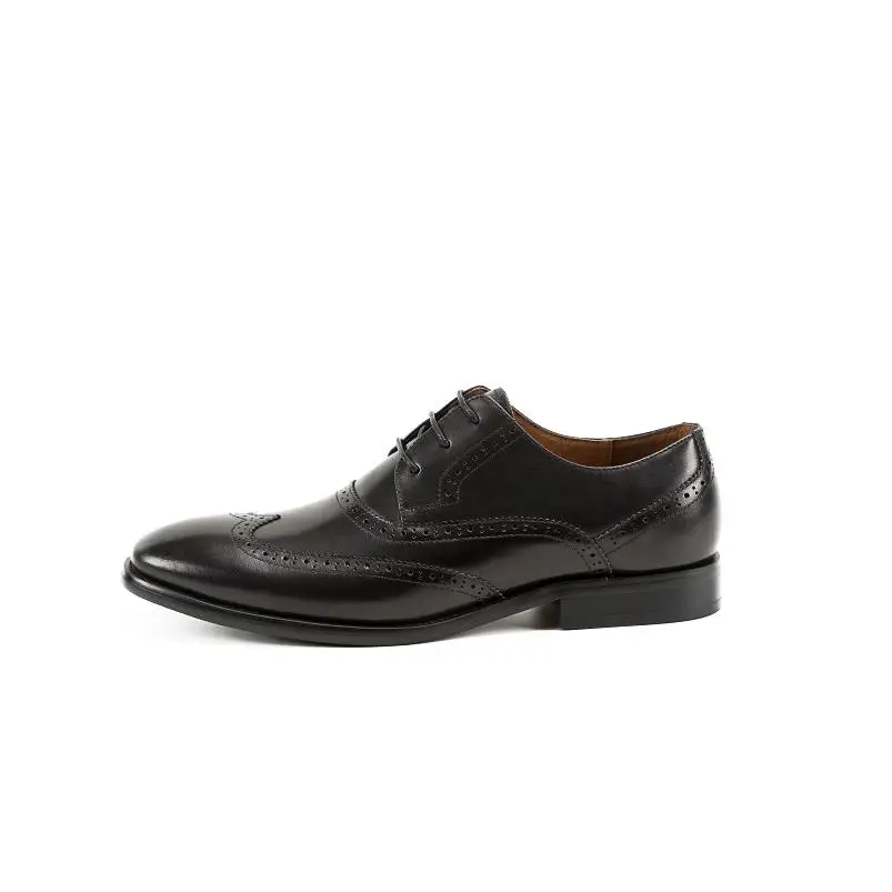 Черные Мужские модельные туфли Модные мужские деловые свадебные из натуральной