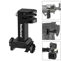 action camera side gun mount picatinny rail adapter kit for gopro hero sony fdx hdr hunting rifle pistol carbine airsoft