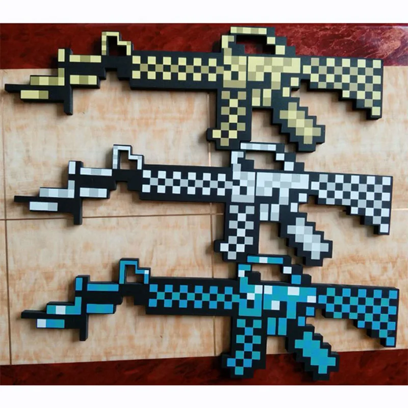 Новая компьютерная игра minecrafted игрушечное оружие пузырь пистолет Ева модель