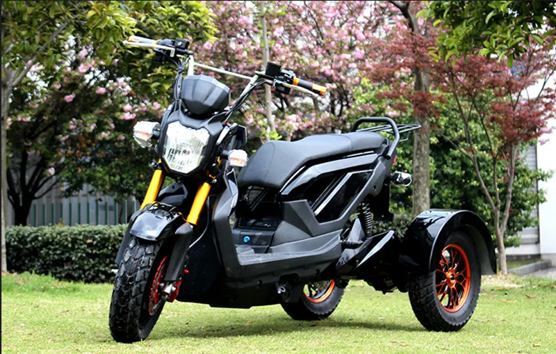 Электрический трехколесный скутер 1000 Вт 60 в двойные дисковые тормоза велосипед