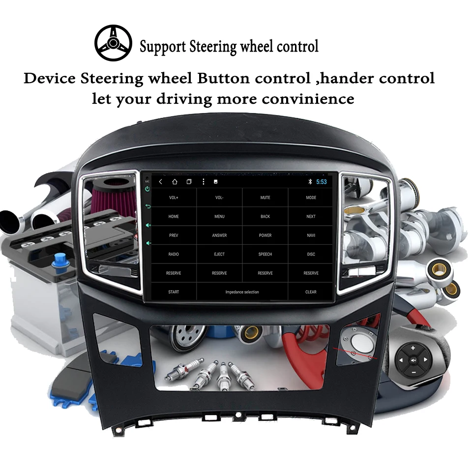 RAM 6G Android 10 0 подходит для HYUNDAI H1 Grand Starex Travel Cargo iLOAD 2016 2017 2018 2019 автомобильный dvd плеер