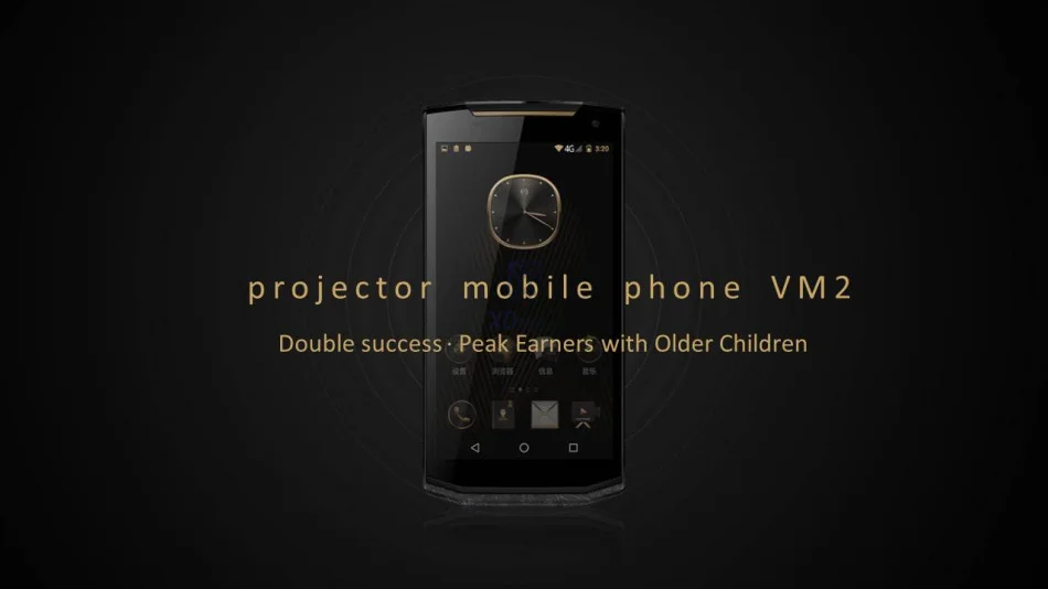 VM2 Android проектор для планшетных ПК портативный бизнес роскошный планшетный компьютер кожаный 5," FHD 120 люмен 4 Гб ram gps OTG
