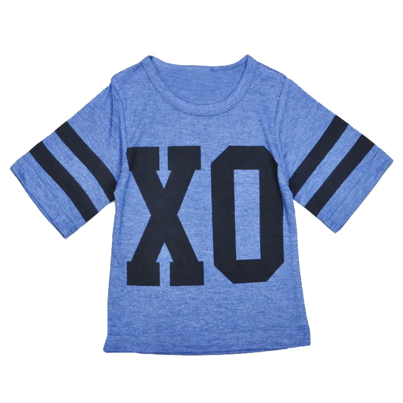 Новинка 2017 летний стильный комплект одежды для маленьких девочек футболка с