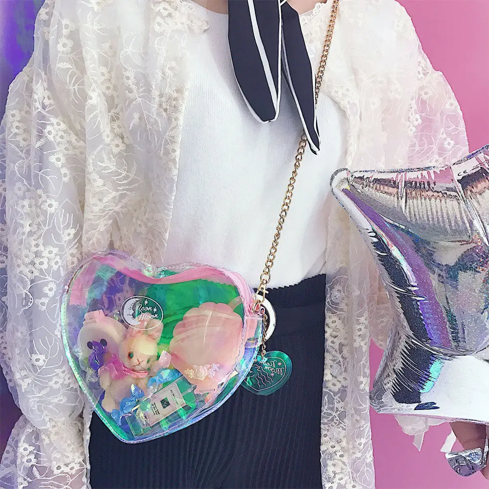 Новая женская сумка из ПВХ красочная лазерная для макияжа женщин мини кошелек