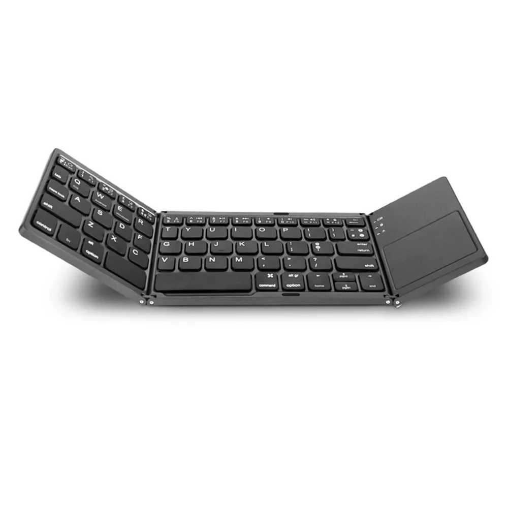 Deepfox Portable Folding Bluetooth Keyboard Wireless Rechargeable Foldable Touchpad Keypad For IOS/Android/Windows ipad Tablet | Компьютеры