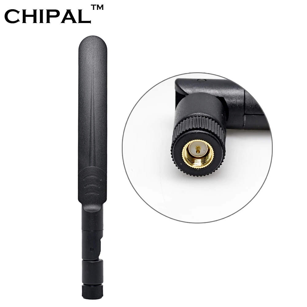 CHIPAL 5 шт. 5dBi SMA M на плоской подошве весло модем wi fi маршрутизатор Антенна Dual Band 155 мм