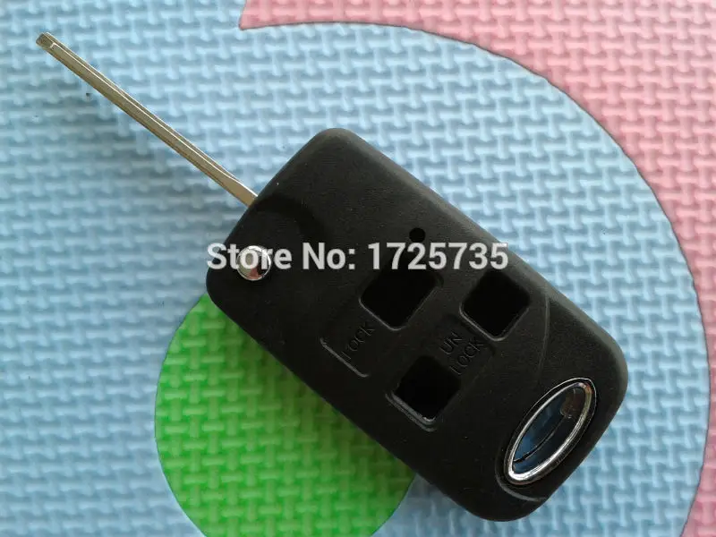 10 шт./лот Новый чехол для ключа пустой для Toyota 2/3-кнопочного пультового управления с откидным механизмом с лезвием Toy43 без логотипа Автомобильные аксессуары Автозапчасти Дешевле.