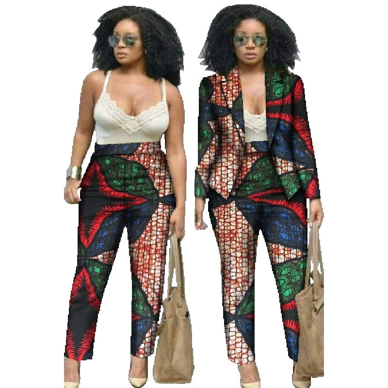 Африканская одежда для женщин африканская Дашики с принтом комплект из 2