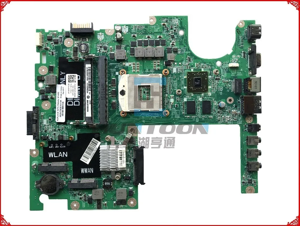Оптовая продажа DAFM9CMB8C0 для Dell Studio 1558 материнская плата ноутбука CN 04DKNR HM55 PGA989 DDR3