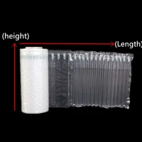 new 50m inflatable air buffer plastic packaging bubble bag anti pressure earthquake resistance anti beating express mail pocket