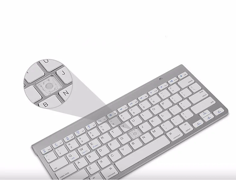 Ультра-тонкий беспроводная клавиатура Bluetooth для планшетных телефон Andriod/Windows/IOS Для iMac 21.5 27 дюймов мини Клавиатура