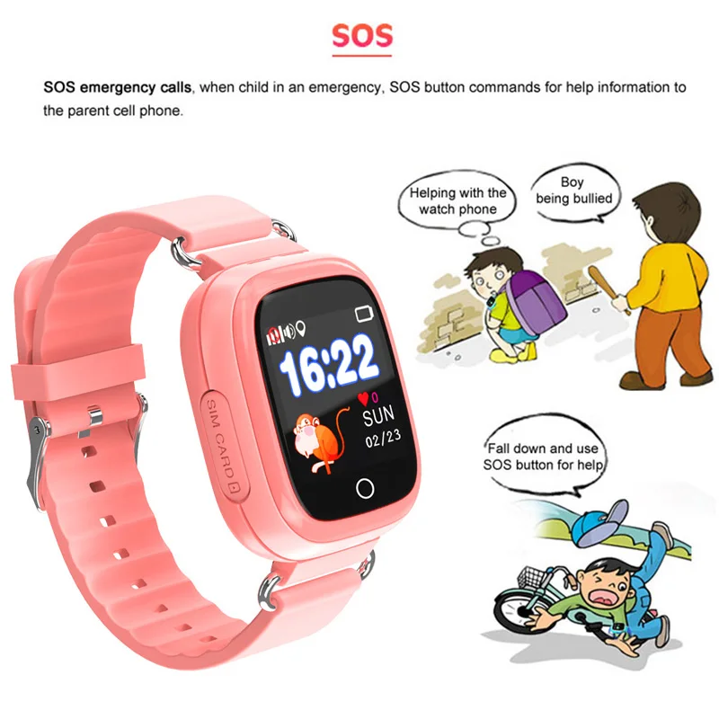 Gps Q90 Smartwatch Сенсорный экран WI-FI позиционирования дети смарт-наручные часы с