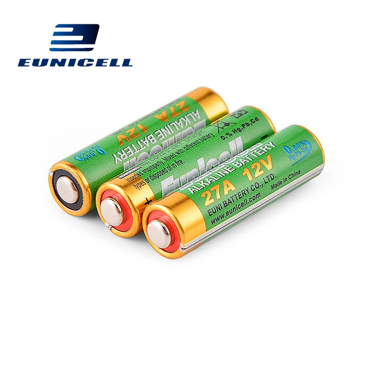 4000 шт./лот бренд Eunicell ртуть 0% Hg Pb 27A батареи A27 MN27 V27GA 12 В щелочных батарей |