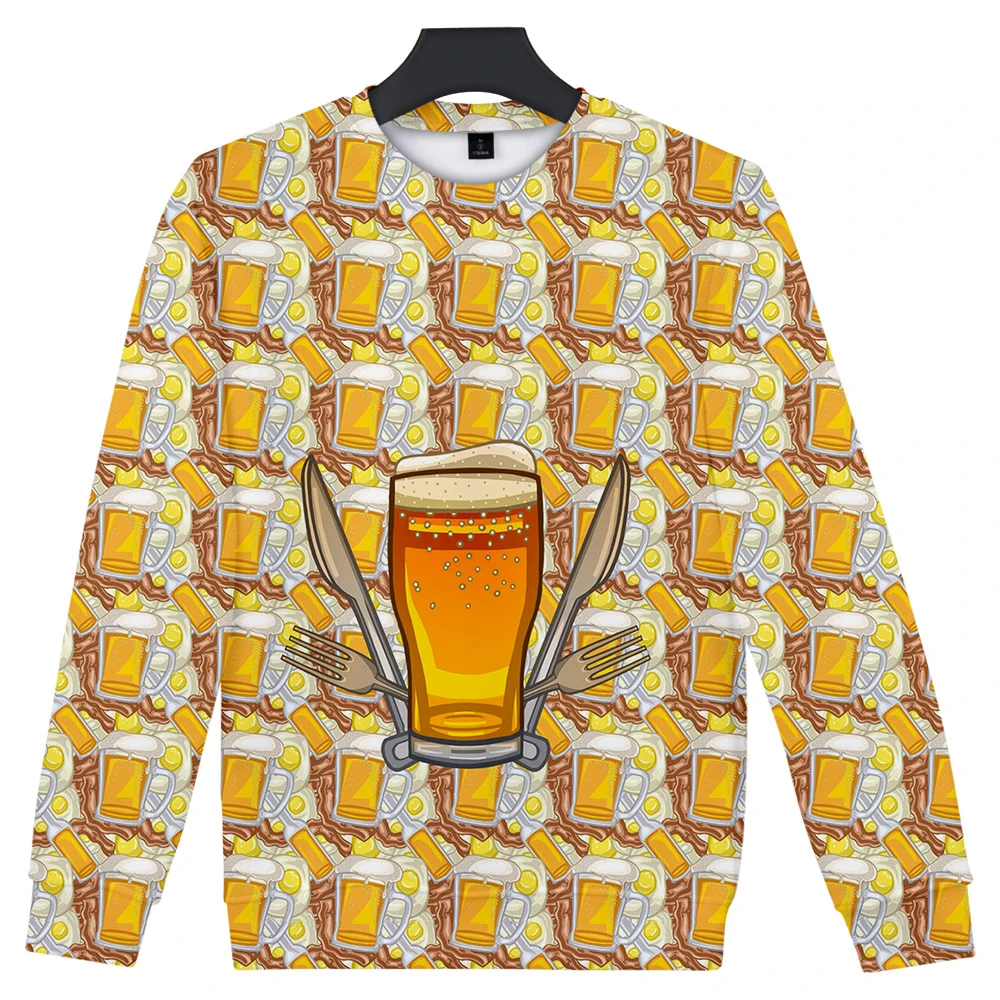 

Beer Bubble Drinks 3D Printed O-Neck Sweatshirt Fashion Women/Men 2019 Hot Sale Long Sleeve Casual Streetwear Clothes