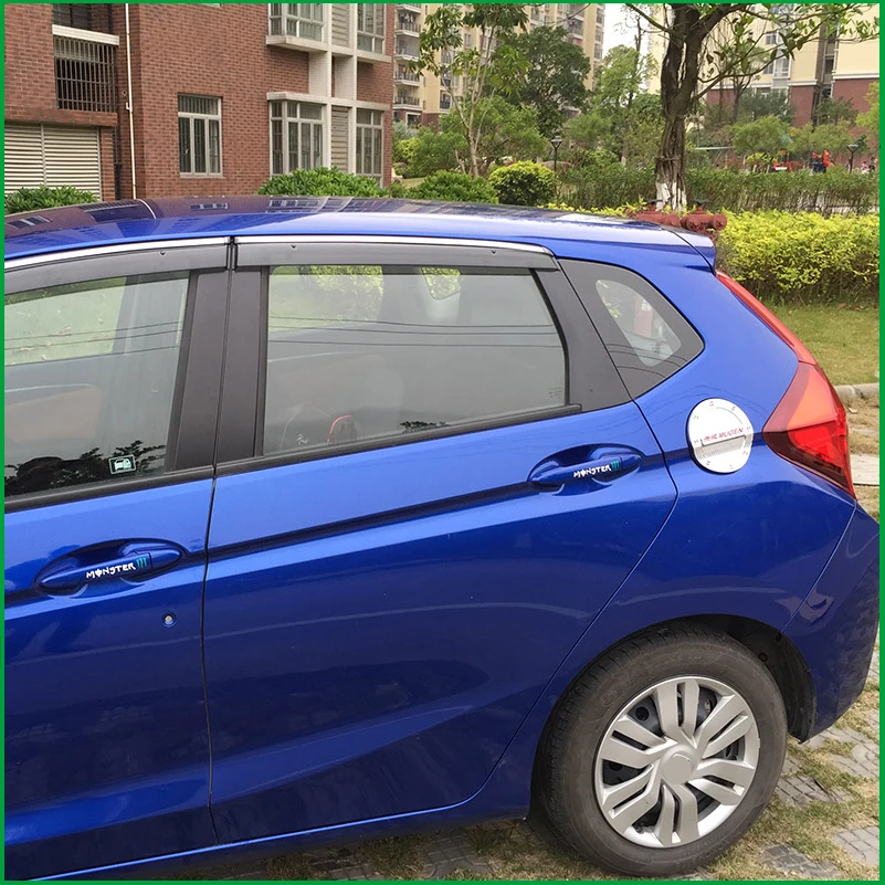 Стайлинг автомобиля ABS крышка топливного бака отделка для Honda Fit Jazz 2014 2015 2016 GK5