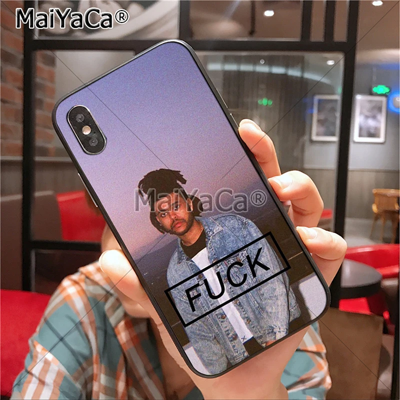 1 Защитный чехол для телефона MaiYaCa Weeknd Singer с принтом для iphone 11 Pro X 6 6s 7 7plus 8 8Plus 5 5S чехол - Цвет: 1