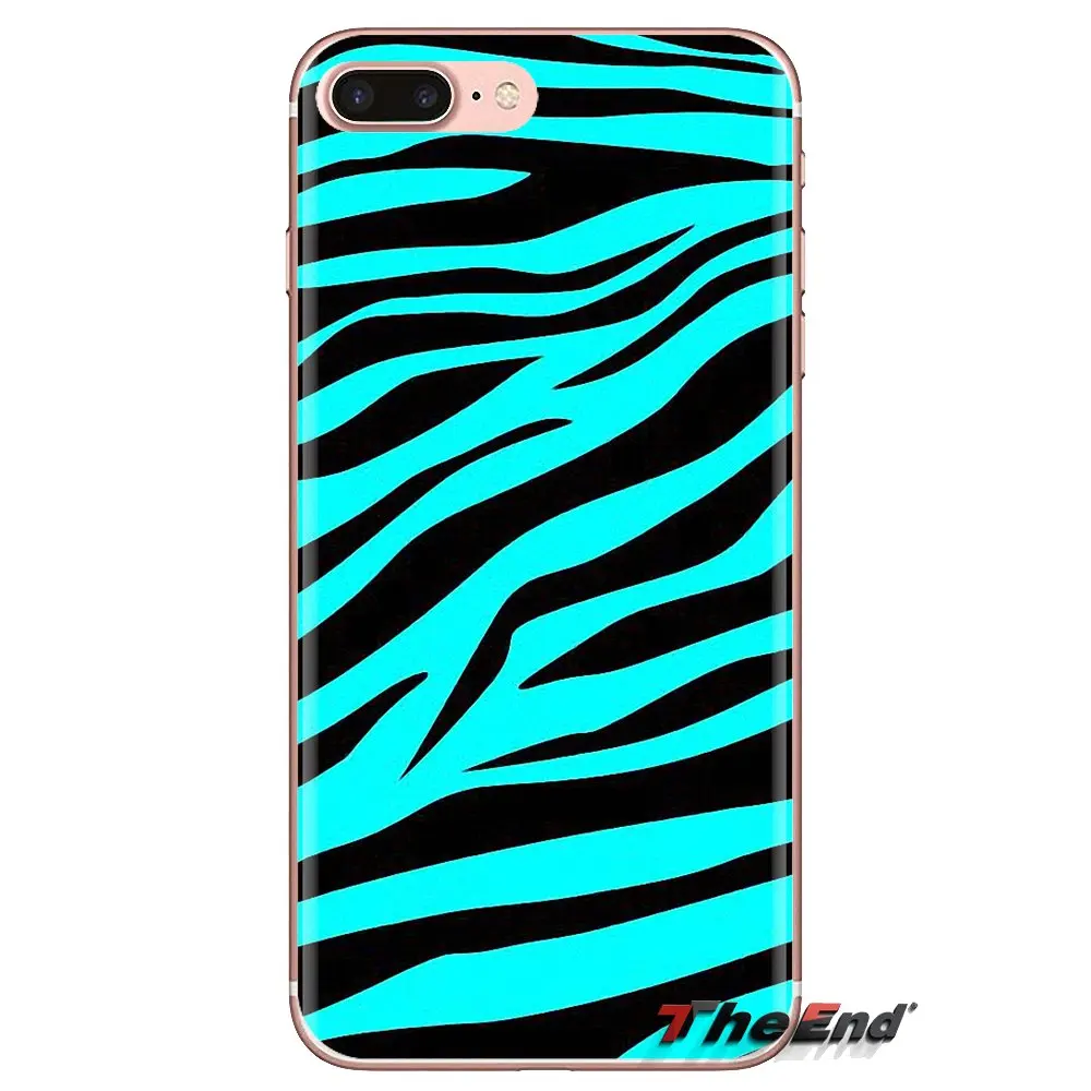 Soft Transparent Cases Covers Colorful neon Zebra For Huawei Mate Honor 4C 5C 5X 6X 7 7A 7C 8 9 10 8C 8X 20 Lite Pro |