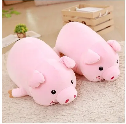 

Free shipping Lovely animal pig plush stuffed doll pink doll for girl birthday gift