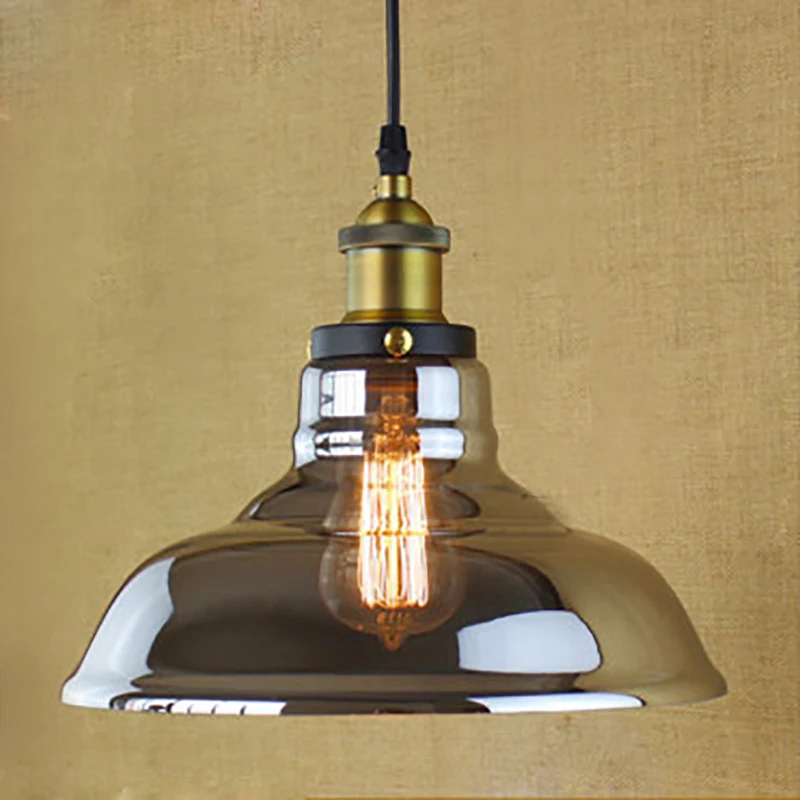 Винтажные стеклянные подвесные лампы в стиле лофт современные светодиодные