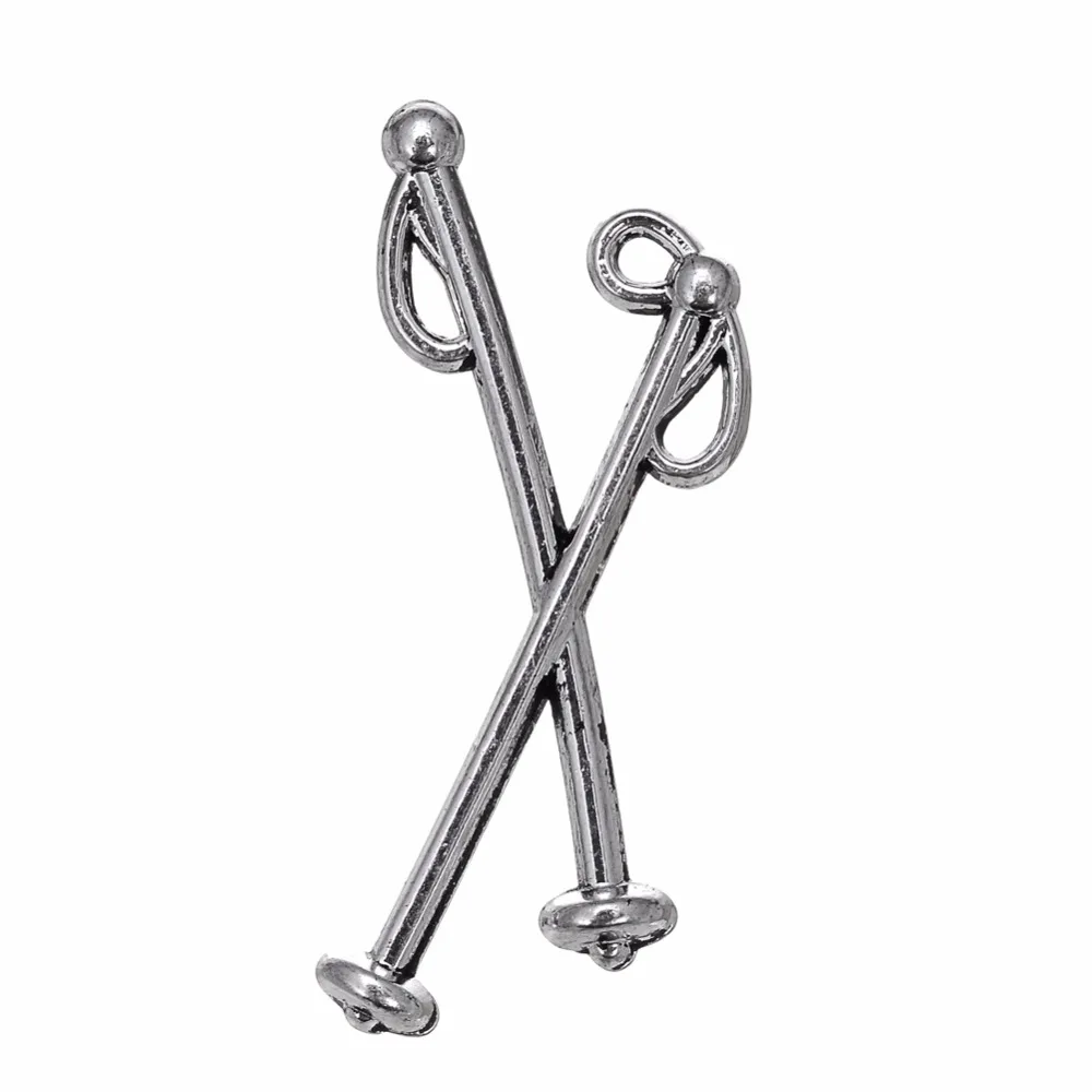 Fishhook 20 шт. Подвеска из сплава или родиевого покрытия для катания на роликах и
