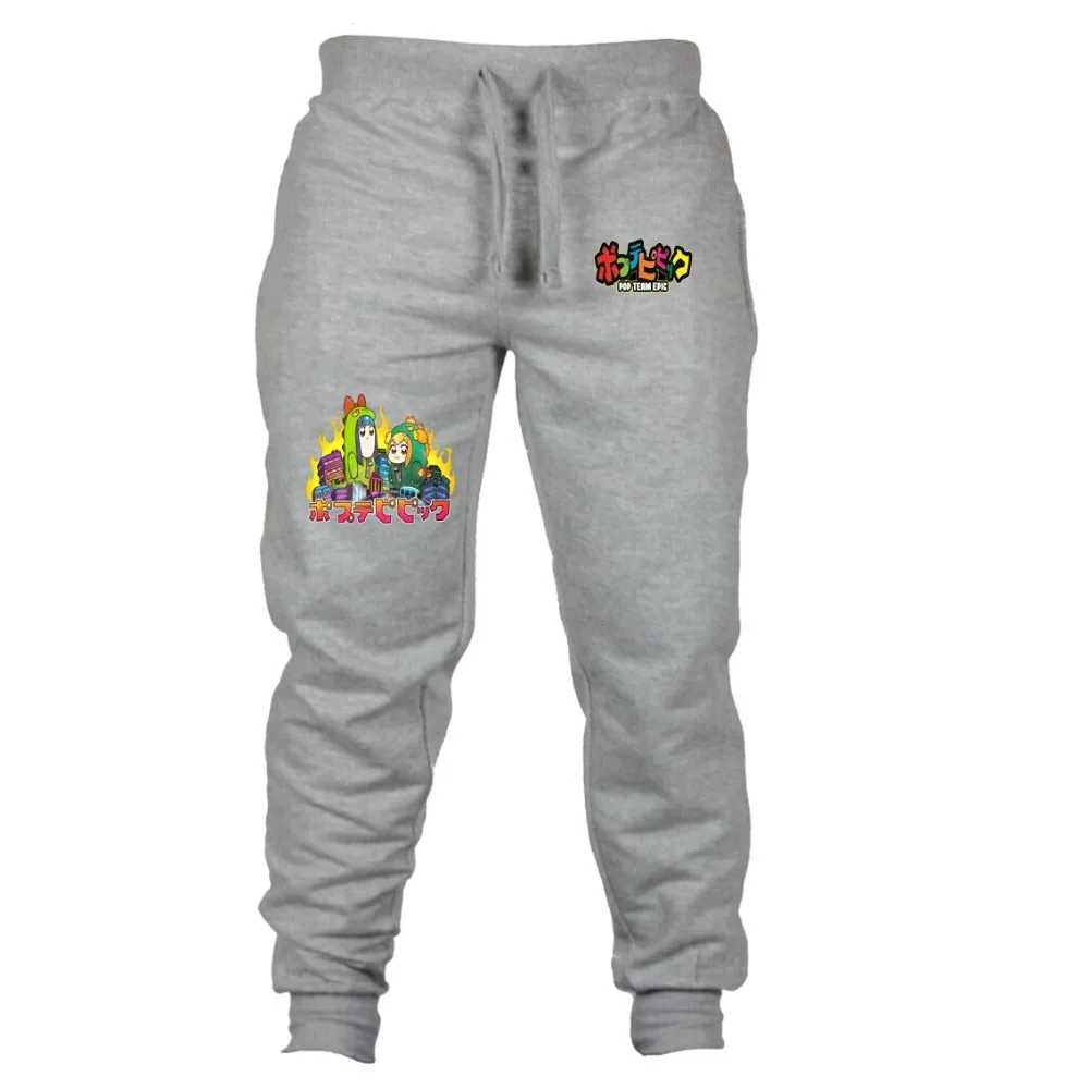 Japan anime POP TEAM EPIC pants men Casual Loose Sweatpants Drawstring Pants Cosplay costumes Sports Trousers | Мужская одежда