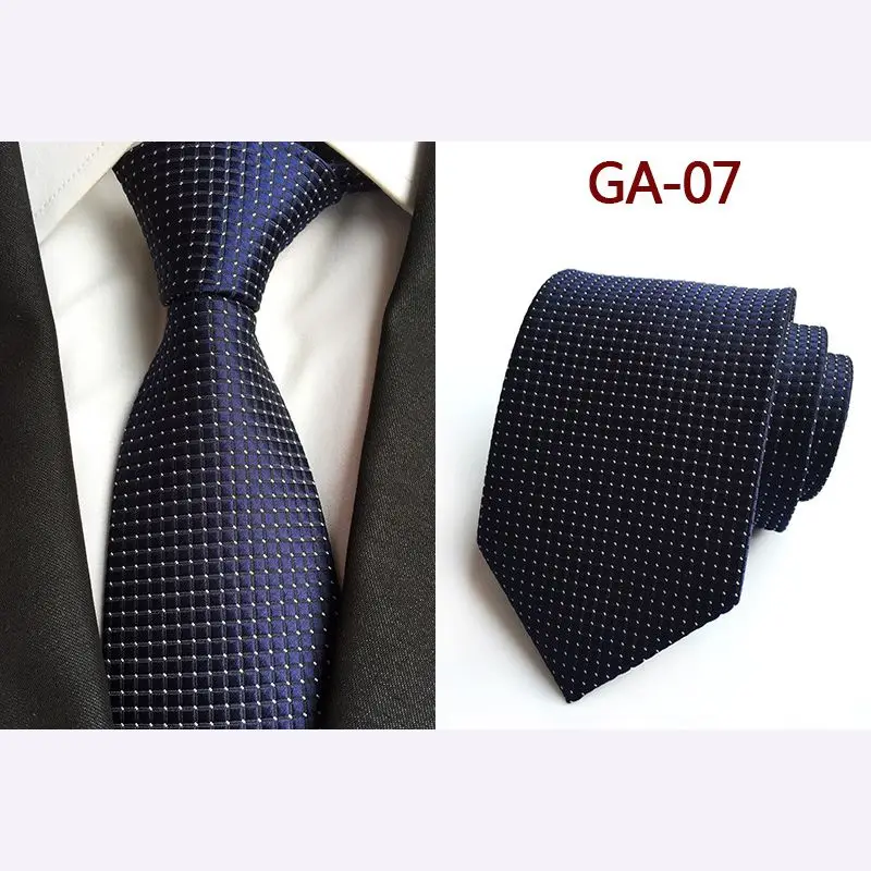 

Silk Plaid Ties Men Wedding Cravate Pour Men Jacquard Woven Necktie Party Business Formal Tie 2018