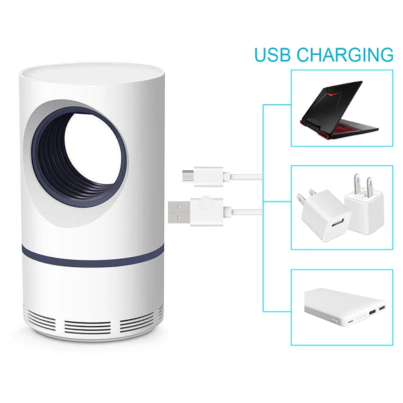 Светодиодный светильник для уничтожения комаров USB Электрический ловушки