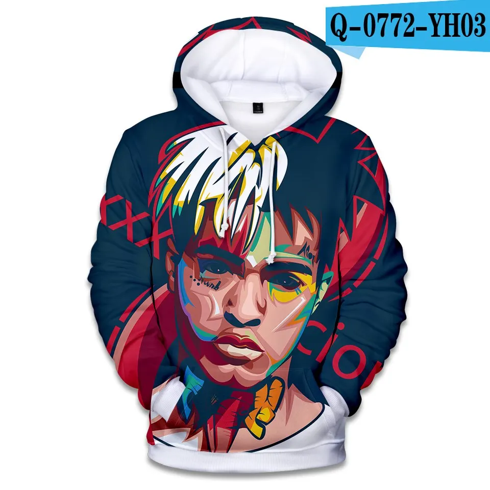 3D-4 LUCKYFRIDAYF Новинка рапер Xxxtentacion 3D Принт толстовки для мужчин/женщин Мода хип хоп Xxxtentacion мужские толстовки и толстовка одежда - Цвет: 3D-4