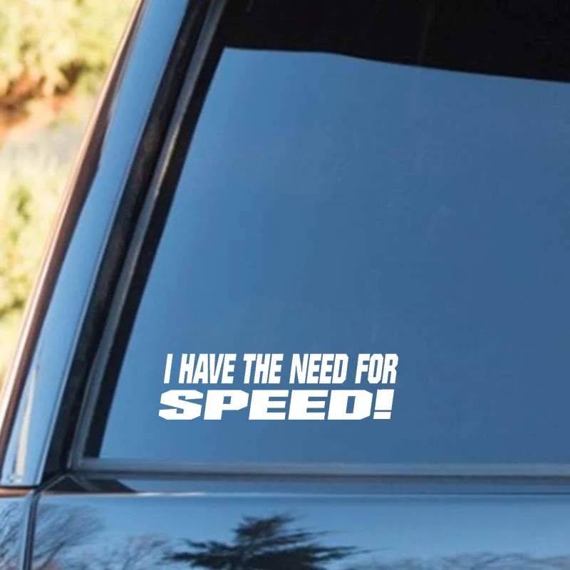 Светоотражающая наклейка QYPF 15 см х 4 1 Виниловая для мотоцикла I Have Need To Speed C15-1553 |