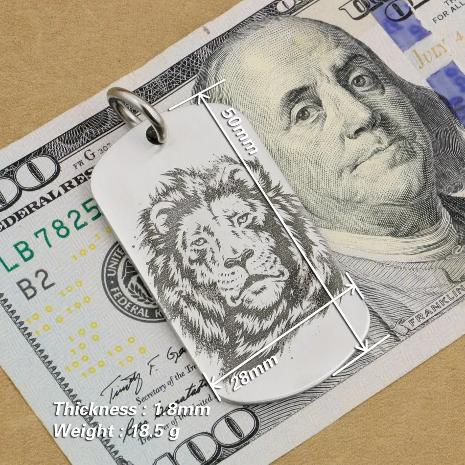 Высокая детализация глубокая гравировка твердая 316L нержавеющая сталь мужская