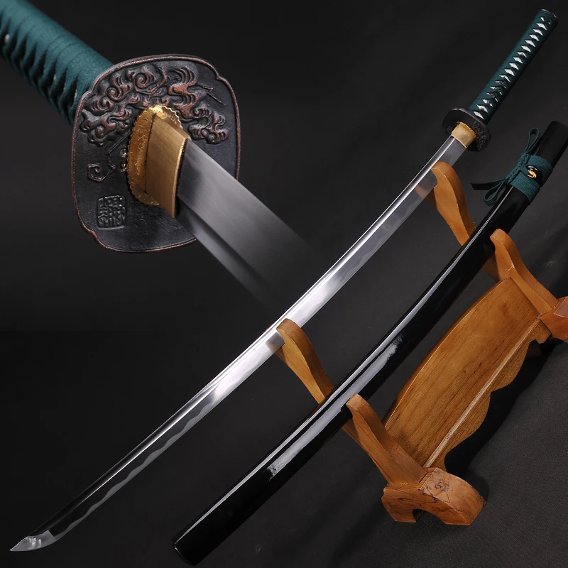 Длинный катана ручной работы ЯПОНСКИЙ самурайский меч 1060 углеродистая сталь