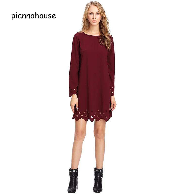 Piannohouse 2018 Летняя новинка платье женская одежда Вязание перфорированная ткань
