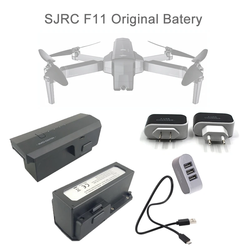 Оригинальный SJRC F11 11 1 v 3S 2500mah Lipo аккумулятор для RC Quadcopter Drone Запчасти