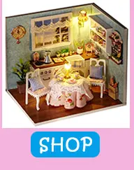 Сборка DIY кукольный домик игрушка деревянная Miniatura кукольные домики миниатюрный кукольный домик игрушки с мебели светодиодный светильник подарок на день рождения