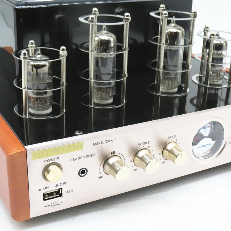 MS-10D MKII Hifi 2,0 Усилитель USB/домашний аудио ламповый усилитель 25W* 2 220v amplificador bluetooth ламповый усилитель