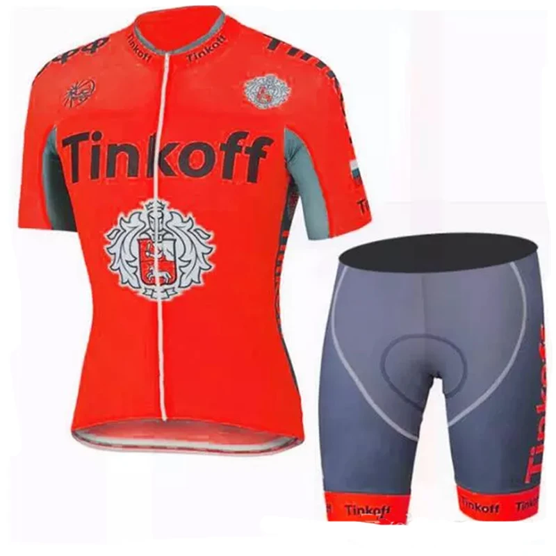 Новинка 2019 профессиональная одежда Tinkoff ropa ciclismo летние командные велотренажеры
