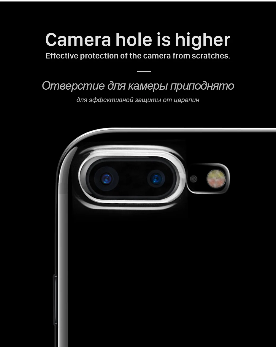 Носо Прозрачный Мягкий tpu Чехол для iPhone 7& 7 PLUS Защитный чехол Крышка Ультра тонкий Защита для iPhone7+ shell Ультратонкий силиконовый Чехол на Айфон 7 Плюс Тонкие чехлы для Айфона для телефона