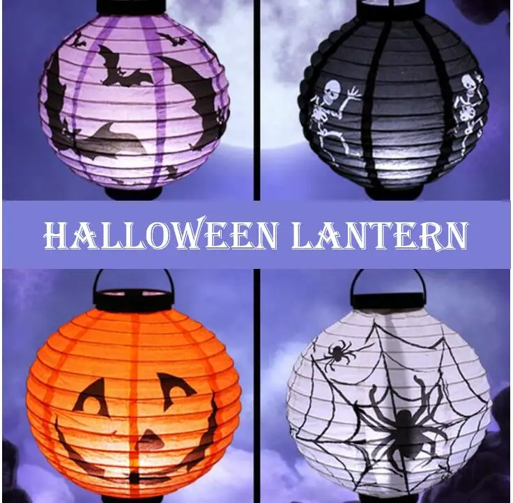 TECHOME фонарь на Хэллоуин светодиодный бумажный тыква подвесной сделай сам