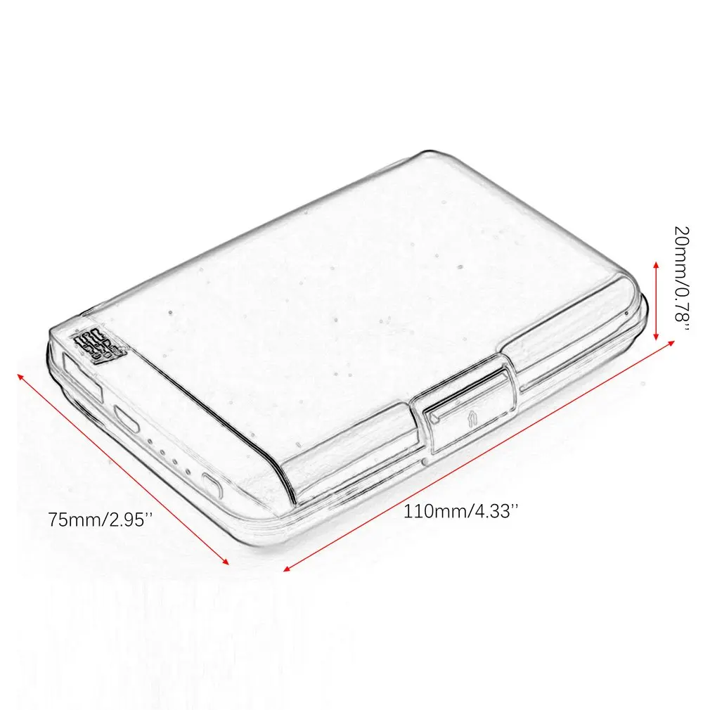 RFID Умный кошелек для мужчин и женщин с USB для зарядки, кошелек с Ipone и Android емкостью 1800 мАч для путешествий, внешний аккумулятор